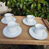 4 cups and saucers Guy Degrenne