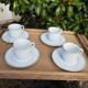 4 cups and saucers Guy Degrenne