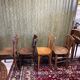 Set 4 vintage mismatched bistro chairs 50