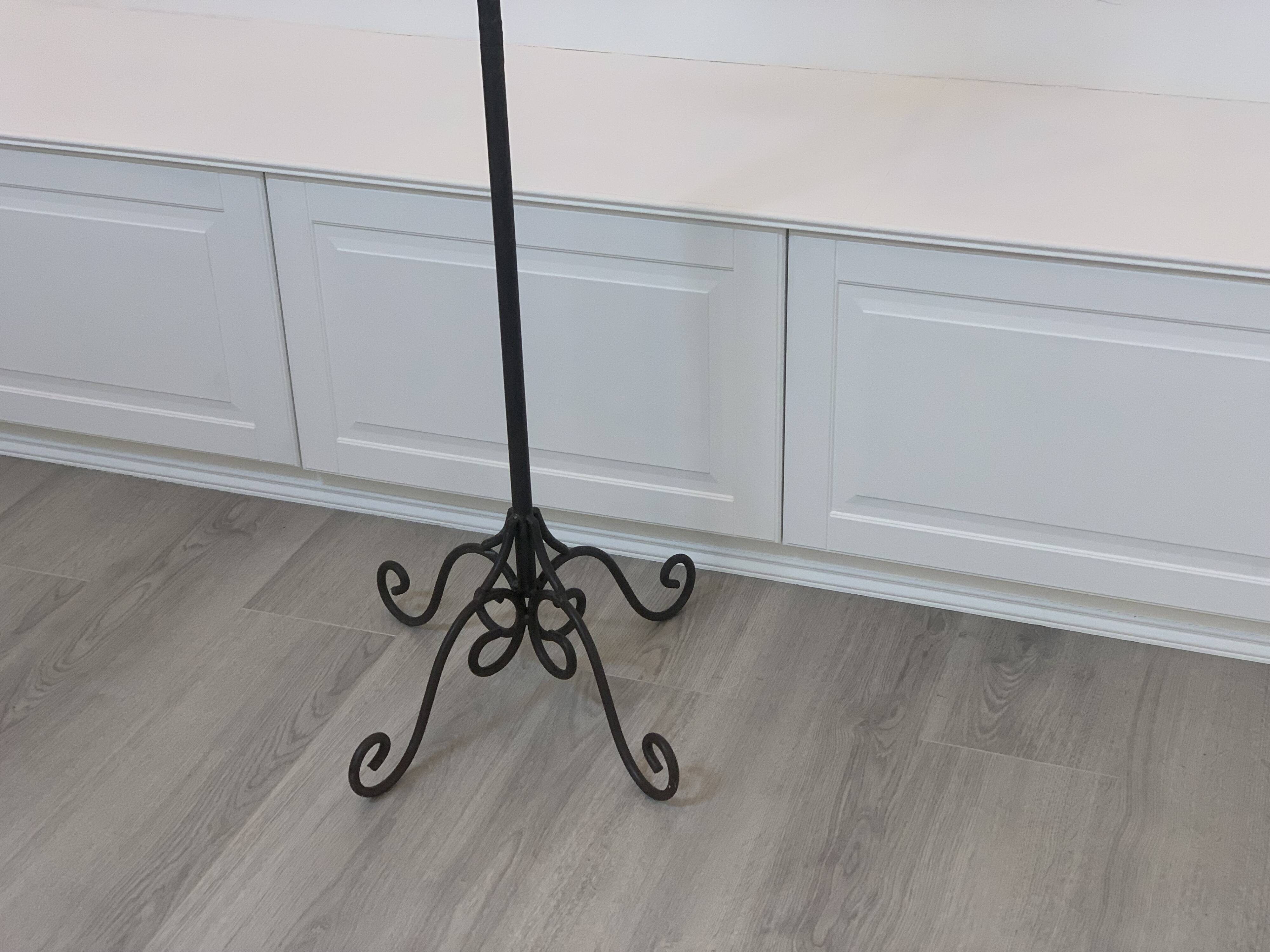Large black wrought iron floor candelabrum (H150 cm) – Classic & Roman style