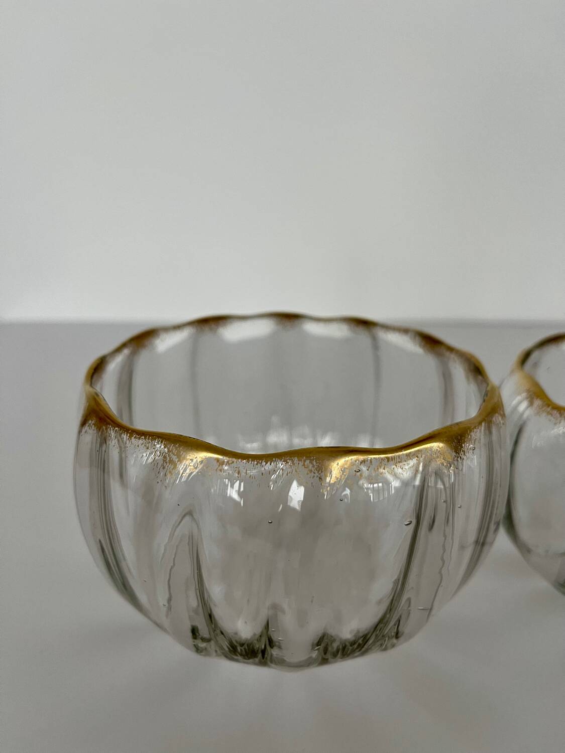 Pair of Baccarat crystal bowls from the Napoléon III period.