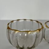 Pair of Baccarat crystal bowls from the Napoléon III period.