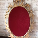 Old golden mirror