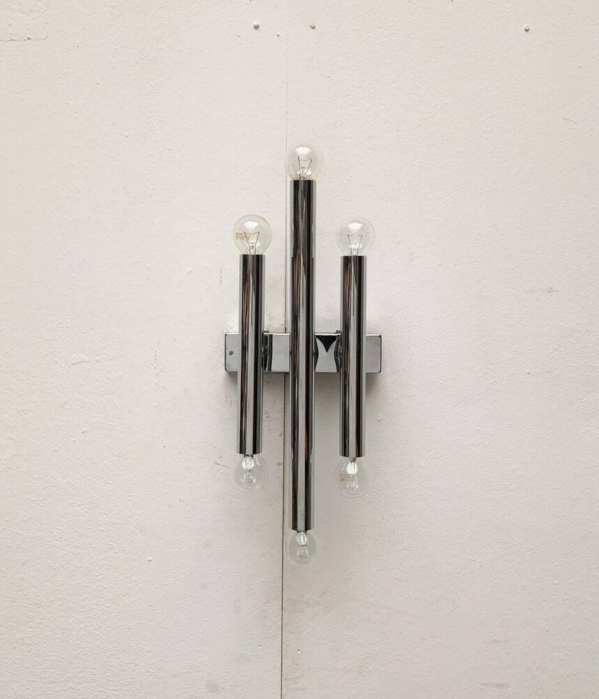 Chrome Wall Light Mid-Century Space Age