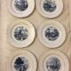 6 plates Delft series Moulin des loups & Hamage Nord