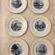 6 plates Delft series Moulin des loups & Hamage Nord