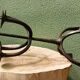 Brutalist wrought iron candle holder, Marolles workshops