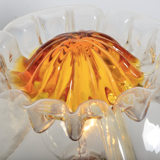 Set de 2 lampes de bureau en verre de Murano de Mazzega 1970