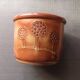 Glazed terracotta pot cover - Naive art - Dated 1953