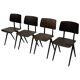 Lot de 4 chaises d’école vintage Galvanitas S16 Pays-Bas