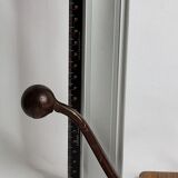 School wall coat rack, antique, 2 hooks, 50 cm