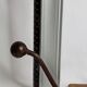 School wall coat rack, antique, 2 hooks, 50 cm