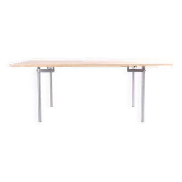 Table à manger CH318 – Hans J. Wegner – hêtre massif – allonges – Tranekær Møbler