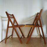 Pair of vintage folding chairs