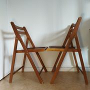 Pair of vintage folding chairs