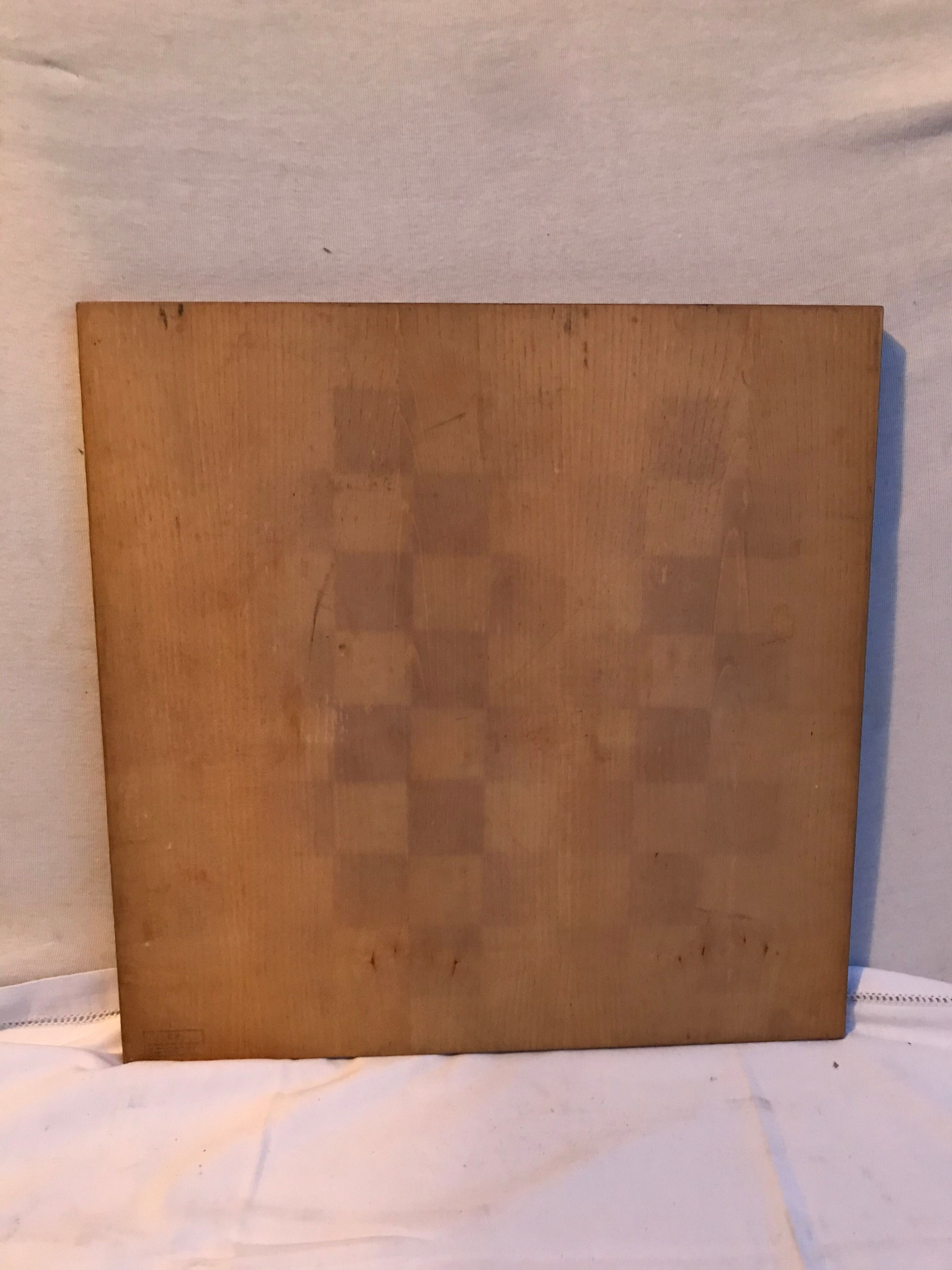 Ancien plateau de jeu dames & échecs