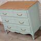 Water green Louis XV style chest of drawers