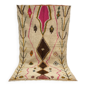 Handmade Moroccan Berber carpet 226 x 150 CM