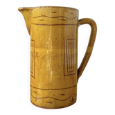 Vintage yellow glazed stoneware jug