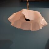 Suspension lampshade corole glass Rose lace
