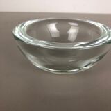Murano heavy clear glass shell bowl, by Gino Cenedese Italy, 1960