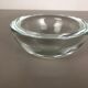 Murano heavy clear glass shell bowl, by Gino Cenedese Italy, 1960