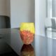 Art déco, vase en verre marmoréen muller frères vers 1930
