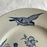 Set of 4 plates in iron earth, Aucella de Saint Amand