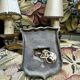 Jules Leleu Pair Of Bronze Sconces With Stamped Double Patina