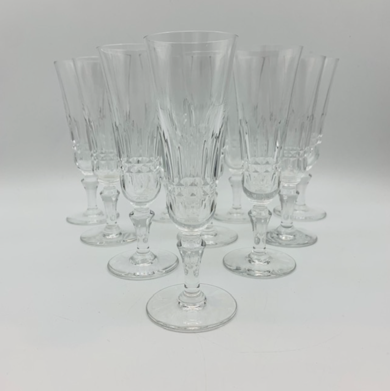 Baccarat crystal champagne flutes