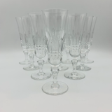 Baccarat crystal champagne flutes