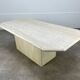 Travertine coffee table