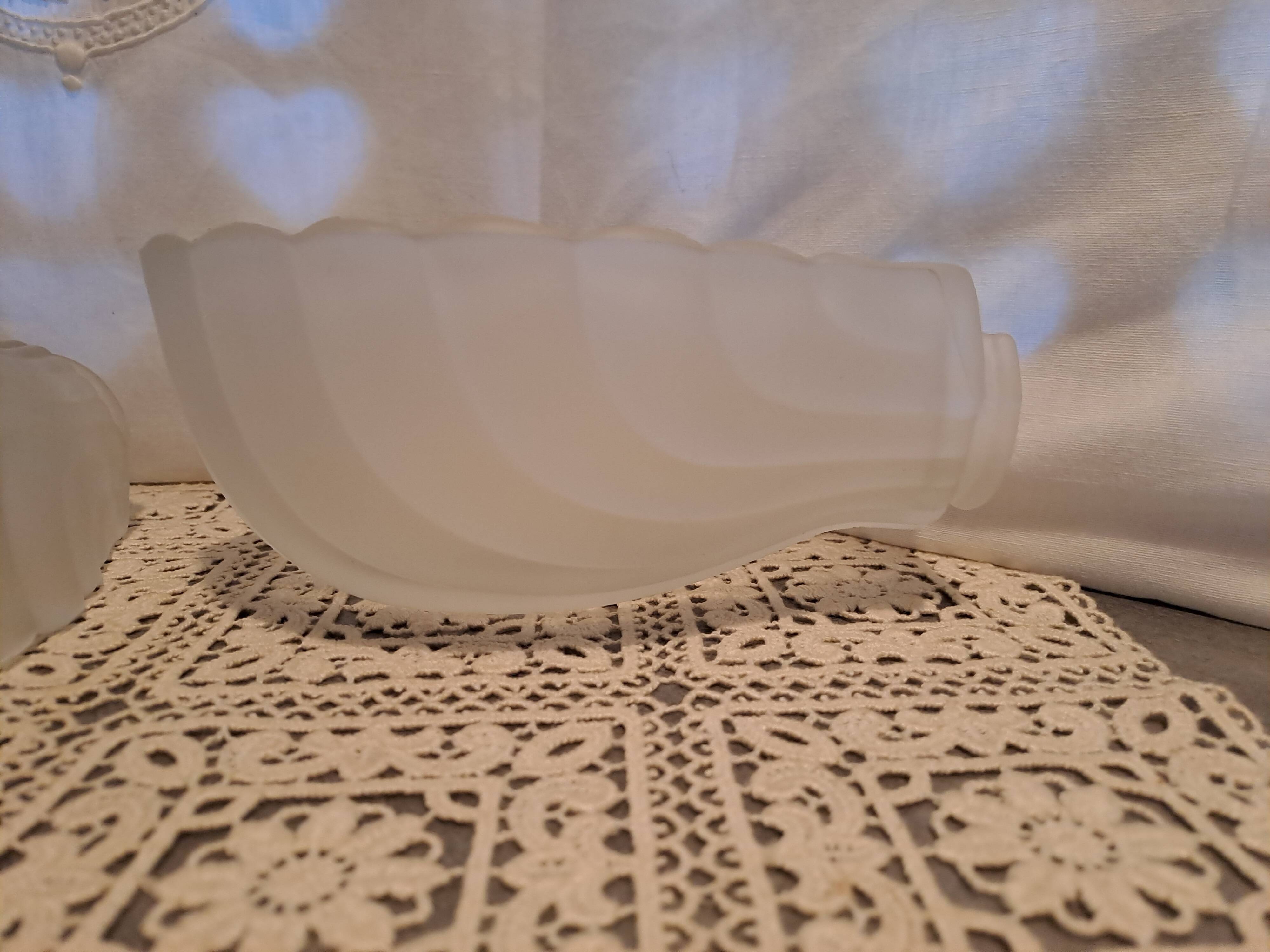 Pair of globe of art deco style wall lights in frosted glass france 1930