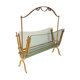 Magazine rack brass and glass 1940
