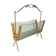Magazine rack brass and glass 1940
