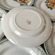 Set of 6 flat plates Digoin Sarreguemines model DIlou years 30-40