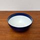 Modern blue enamel bowl from the mid-century by Kaj Franck for Finel, Finland, 1960s.