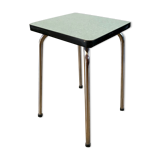 Green stool in formica 70s