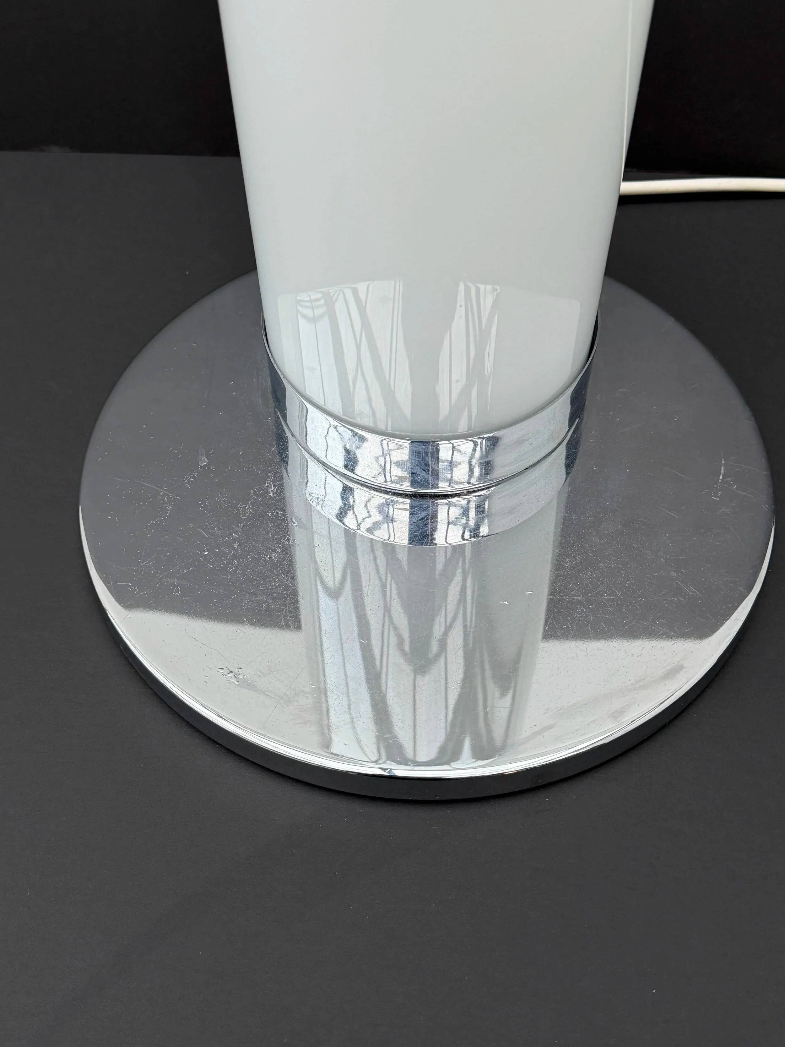 Esperia lamp in murano glass and chrome, italy 1970