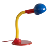 Lampe F Line Piccolo desk années 90 tricolore esprit Memphis