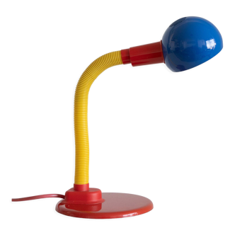 Lampe F Line Piccolo desk années 90 tricolore esprit Memphis