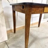 Yellow formica farmhouse table