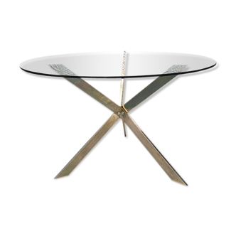 70s Glass roundtable