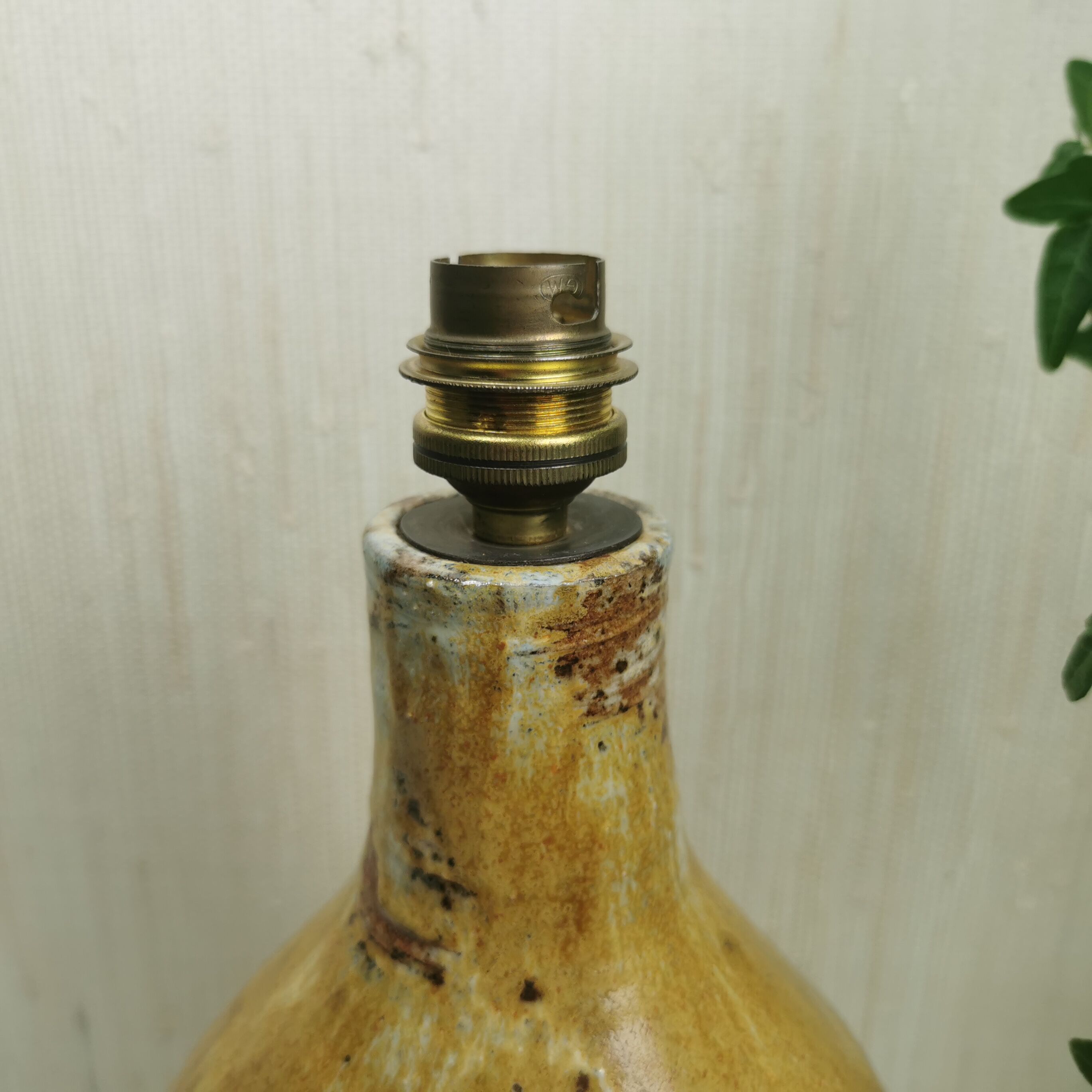 Ceramic lamp foot 70's