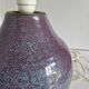 Vintage Glazed Ceramic Ball Lamp Base