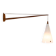 Mid-century Swedish wall lamp in teak by Uno and Östen Kristiansson for Luxus, 1960s
