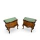 Italian Chippendale bed side tables/nightstands, 1940s/1950s.