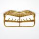 Bamboo and rattan coat rack, 1960s