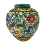 Polychrome floral vase Cerart Monaco