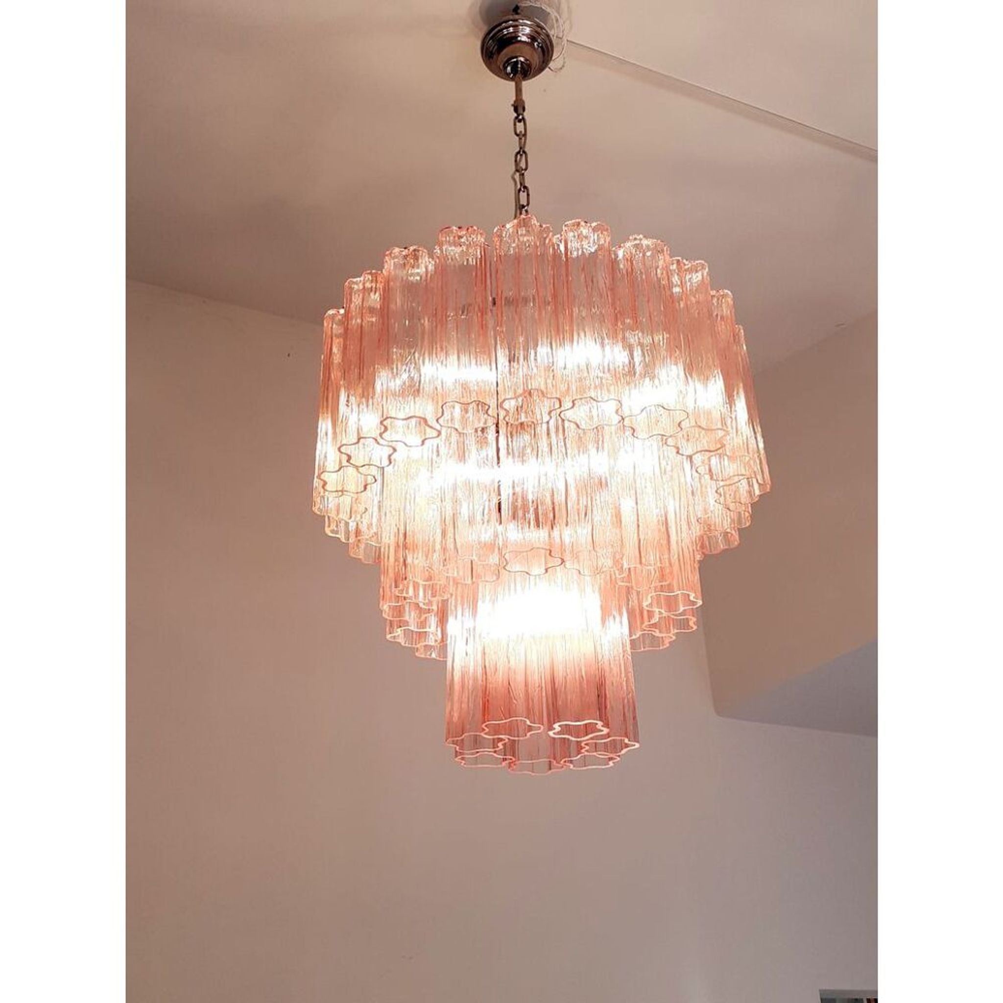 Tronchi Murano glass chandelier